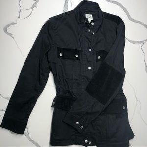 GAP Black embroidered utility jacket
